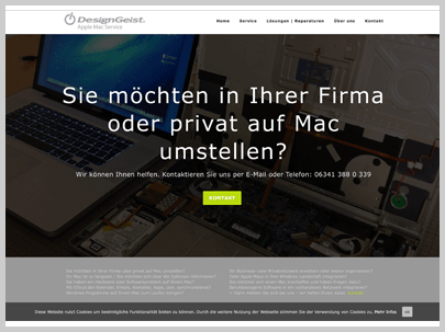 DesignGeist Apple Mac Service EDV Beratung IT Landau DesignGeist MacLandau Tomedo Software